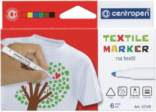 Popisovač CENTROPEN 2739/6 sada textil